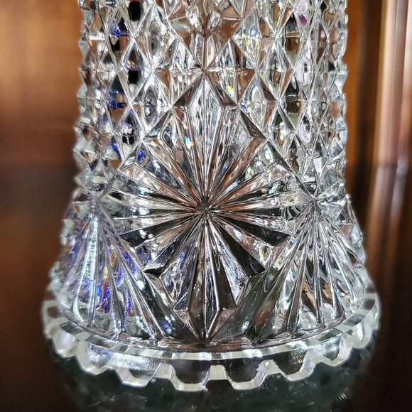 MCM 🇦🇹 Oberglas Austria 7 1/8" Tall Bright Sparkling Glass Vase - Picture 9 of 15